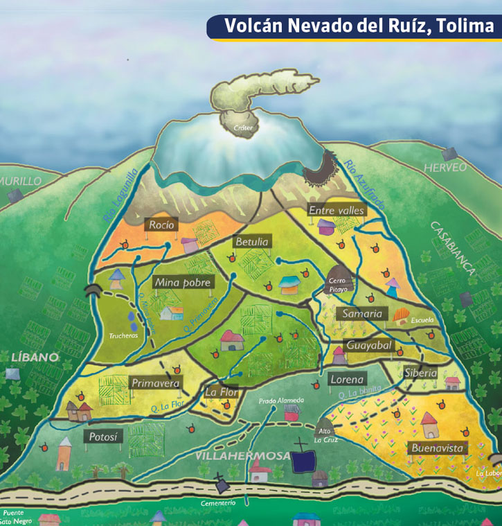 Infografía Volcán Nevado del Ruíz, Tolima 3